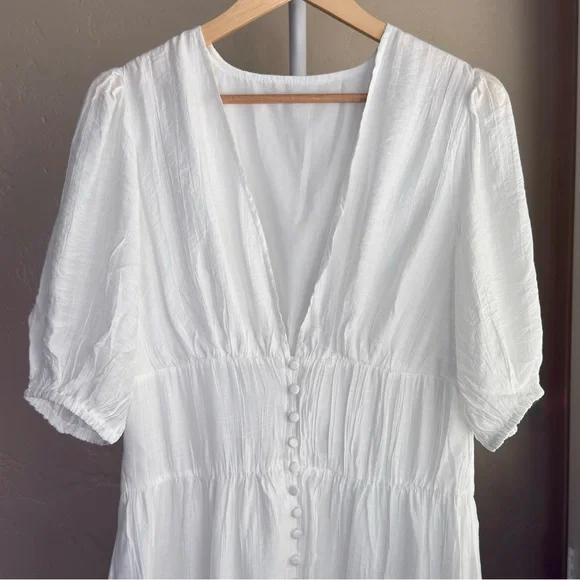 Commense White Button-Down Maxi Dress - Picture 3 of 9